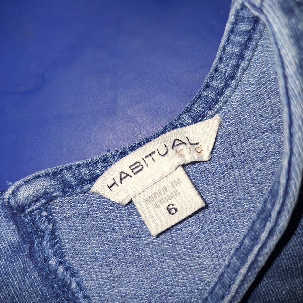 Habitual Denim Blue Casual Dress - Picture 2 of 8